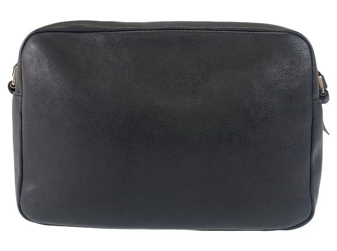 Yves Saint Laurent Bolsa de ombro em couro Saint Laurent Paris Preto - vista 2