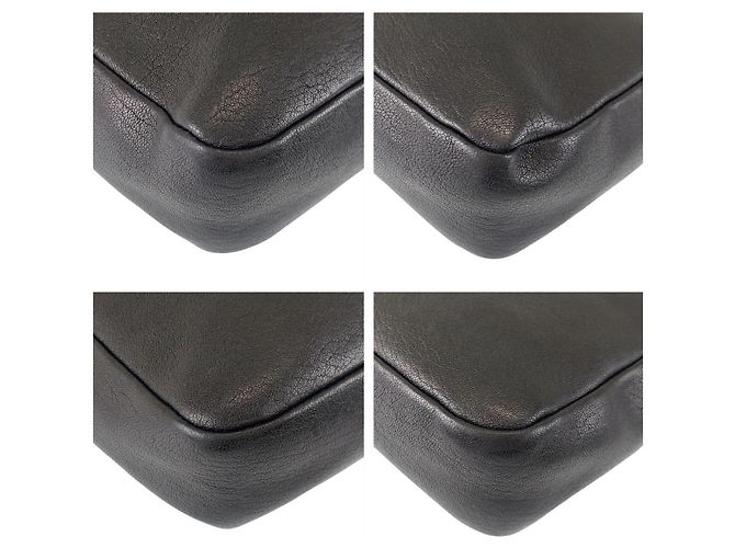 Yves Saint Laurent Bolsa de ombro em couro Saint Laurent Paris Preto - vista 4