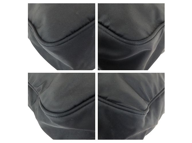 Bolsa de ombro em nylon Tessuto Prada Preto - vista 3