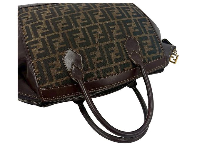 Fendi Zucca Canvas 2way Schultertasche Braun - Ansicht 5
