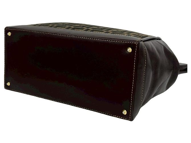 Fendi Zucca Canvas 2way Schultertasche Braun - Ansicht 9
