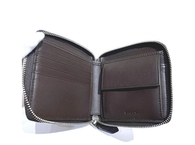 Portafoglio Bifold in pelle Bally Verde - vista 3