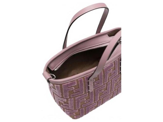 Way Fendi Mini borsa in jacquard di velluto - vista 3