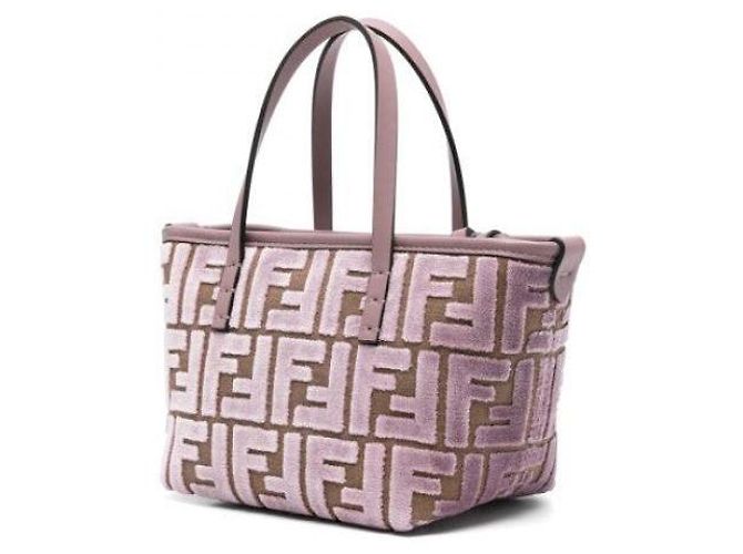 Way Fendi Mini borsa in jacquard di velluto - vista 5