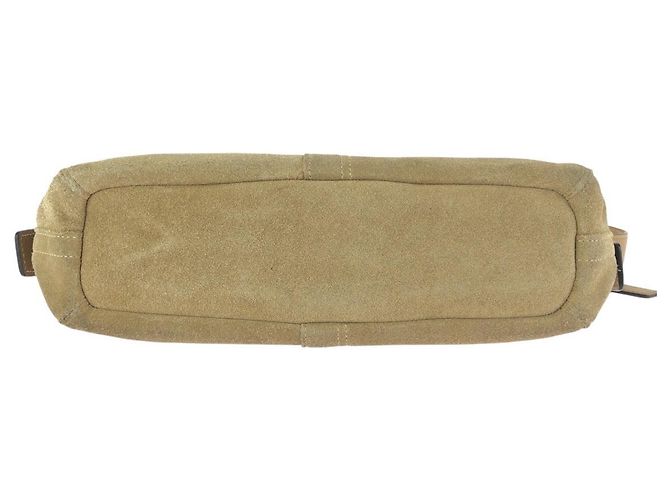 Bolso de hombro COACH en piel y lona Signature Mini Castaño Beige - vista 10