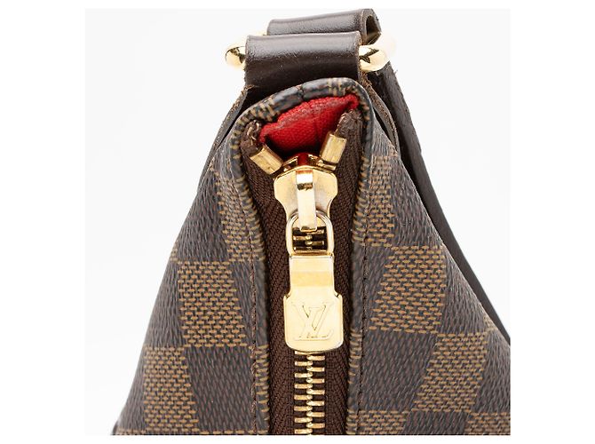Borsa a tracolla Louis Vuitton Damier Ebene Bloomsbury GM Marrone - vista 10