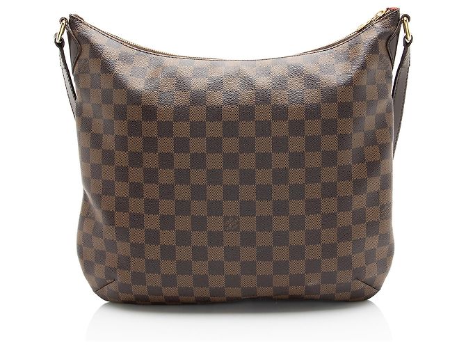Borsa a tracolla Louis Vuitton Damier Ebene Bloomsbury GM Marrone - vista 3