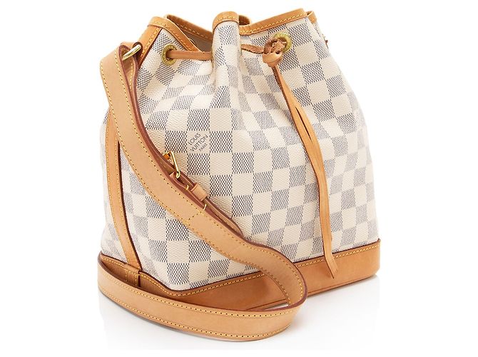 Borsa a Spalla Louis Vuitton Damier Azur Noe BB Blu - vista 2