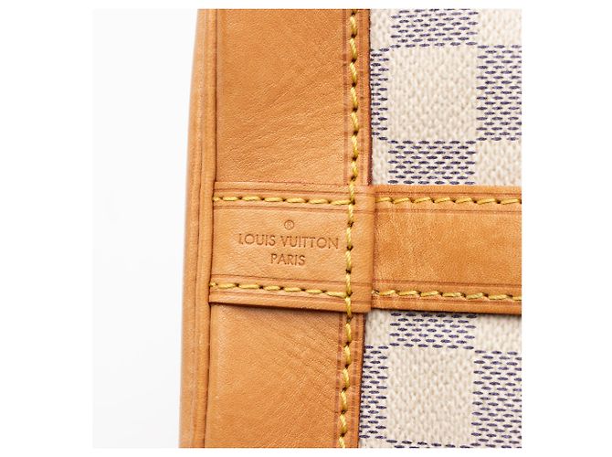 Borsa a Spalla Louis Vuitton Damier Azur Noe BB Blu - vista 8