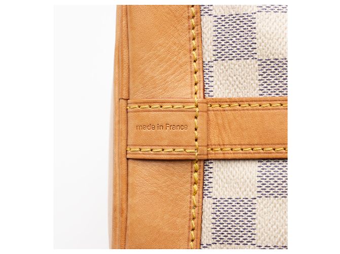 Borsa a Spalla Louis Vuitton Damier Azur Noe BB Blu - vista 9