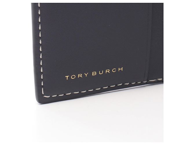 Tory Burch T Monogram Leder Trifold Wallet Blau - Ansicht 4