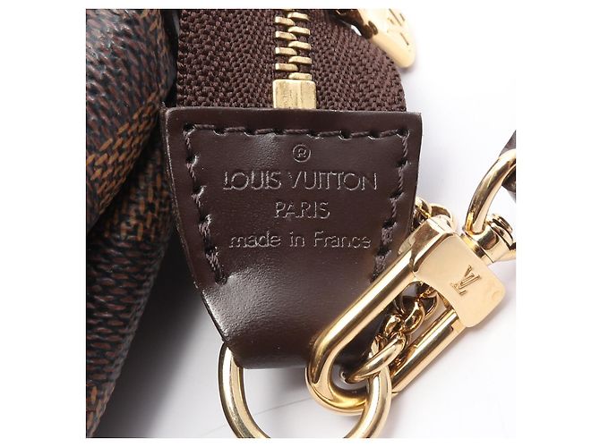 Borsa 2way Louis Vuitton Eva Damier Ebene Coated Canvas Marrone - vista 4