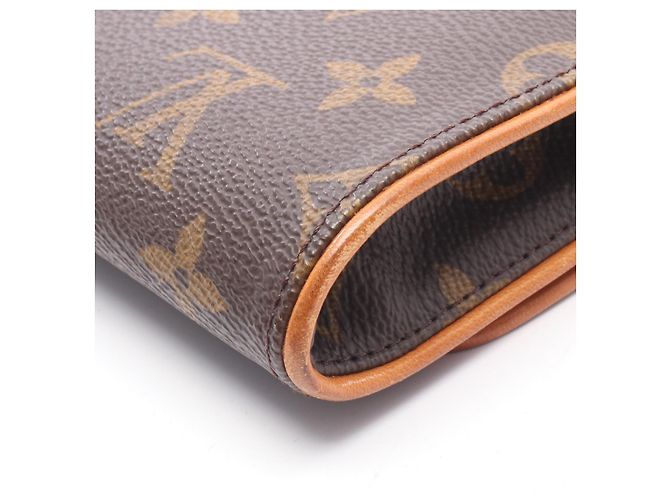 Pochette Twin GM Louis Vuitton Monogram Coated Canvas Borsa a Spalla Marrone - vista 8