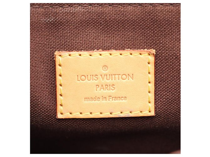 Borsa a tracolla Louis Vuitton Menilmontant MM Monogram Marrone - vista 4