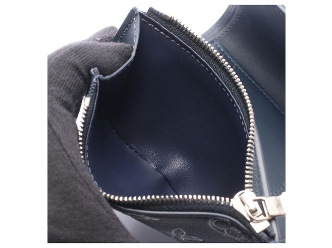 Louis Vuitton Victor Wallet Monogram Shadow Tri Fold Wallet Blue - view 4