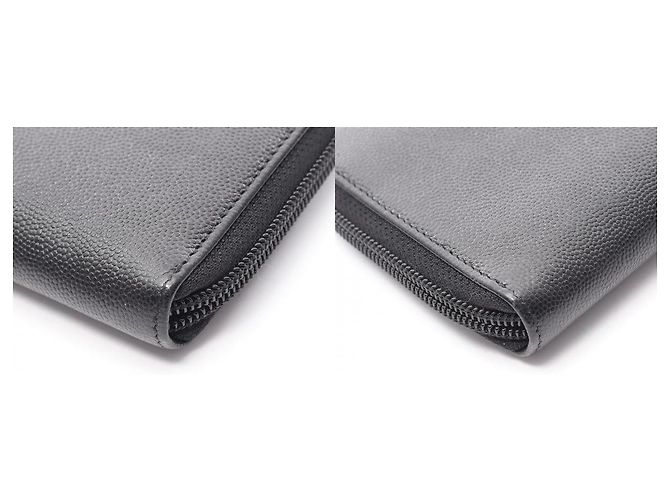 Portafoglio lungo con zip in pelle Caviar Chanel Nero - vista 10
