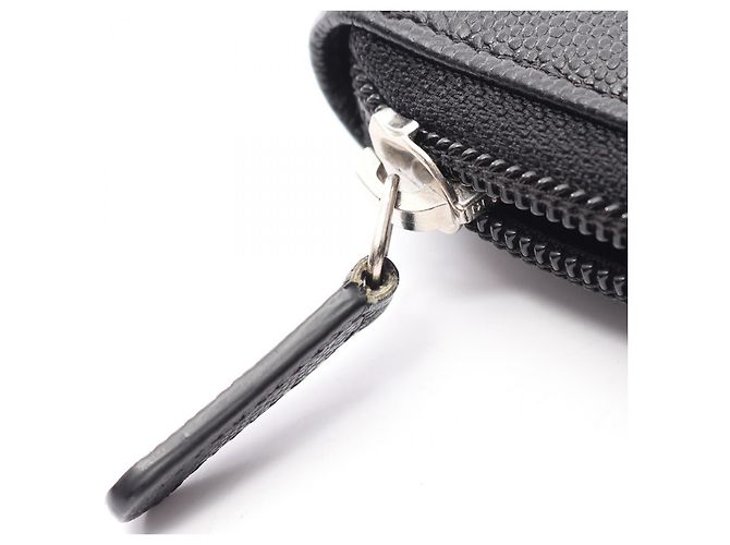 Portafoglio lungo con zip in pelle Caviar Chanel Nero - vista 7