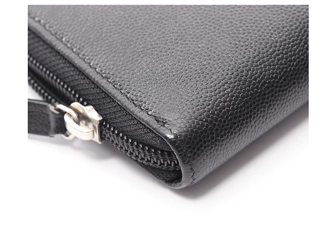 Portafoglio lungo con zip in pelle Caviar Chanel Nero - vista 9