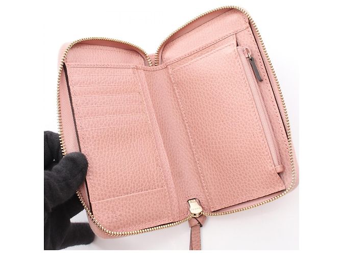 Gucci Swing Ledergeldbörse Pink - Ansicht 3