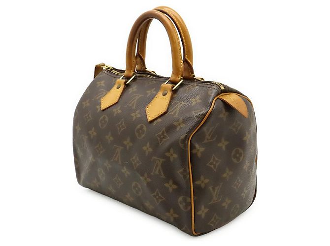 Borsa Louis Vuitton Speedy 25 Monogram Marrone - vista 2