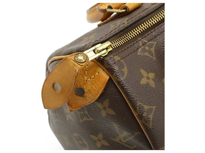 Borsa Louis Vuitton Speedy 25 Monogram Marrone - vista 5