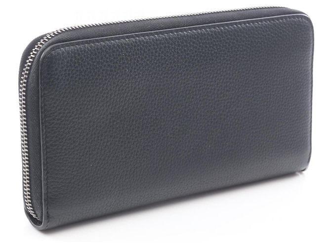 Christian Dior Dior CD Icon Leder-Langgeldbörse Schwarz - Ansicht 2