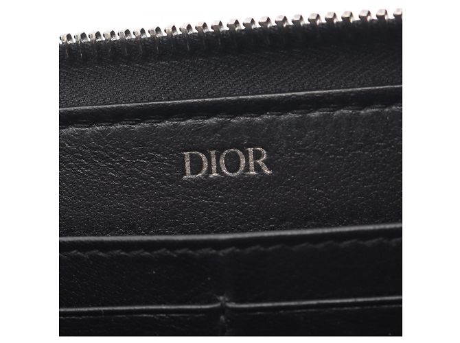Christian Dior Dior CD Icon Leder-Langgeldbörse Schwarz - Ansicht 4