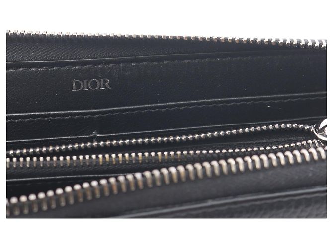 Christian Dior Dior CD Icon Leder-Langgeldbörse Schwarz - Ansicht 5