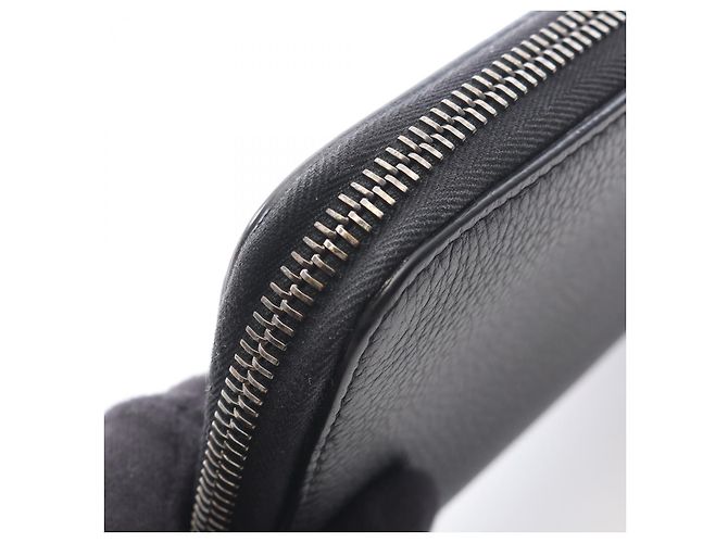 Christian Dior Dior CD Icon Leder-Langgeldbörse Schwarz - Ansicht 8