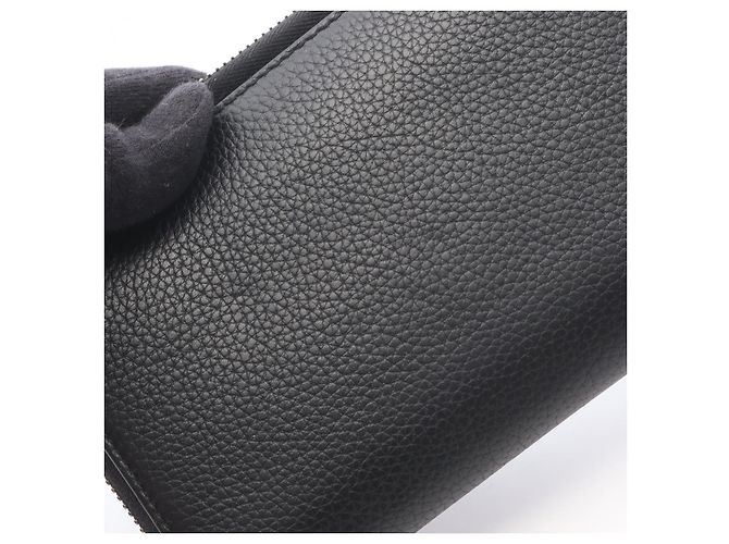 Christian Dior Dior CD Icon Leder-Langgeldbörse Schwarz - Ansicht 9