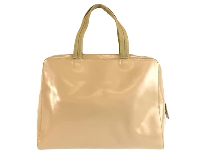 Borsa Tote in pelle Prada Marrone Beige - vista 2