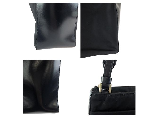 Tote Borsa a tracolla in nylon Tessuto PRADA Nero - vista 5