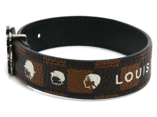 Bracciale Reversibile Damier Louis Vuitton NIGO Friendship Marrone - vista 2