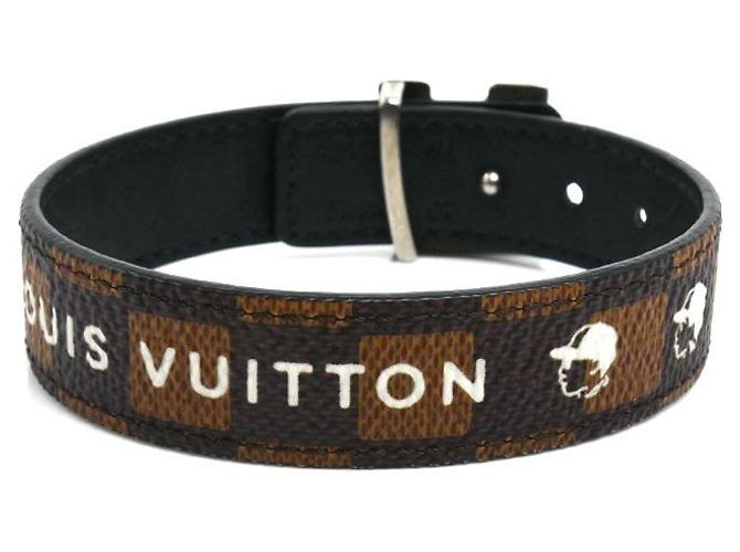 Bracciale Reversibile Damier Louis Vuitton NIGO Friendship Marrone - vista 3