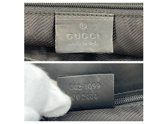 Gucci GG Canvas Leder Tote Bag Schwarz - Ansicht 3