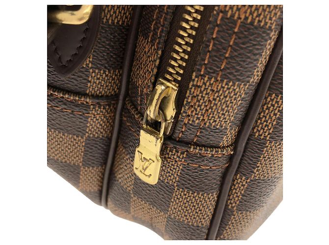Borsa a tracolla Louis Vuitton Damier Marrone - vista 4