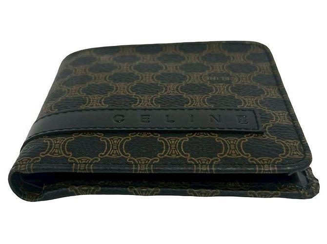 Céline Celine Macadam Canvas Leder Bifold Wallet Braun - Ansicht 7