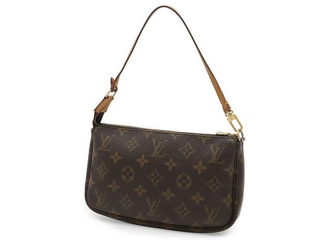 Clutch in pelle Monogram Louis Vuitton Marrone - vista 2