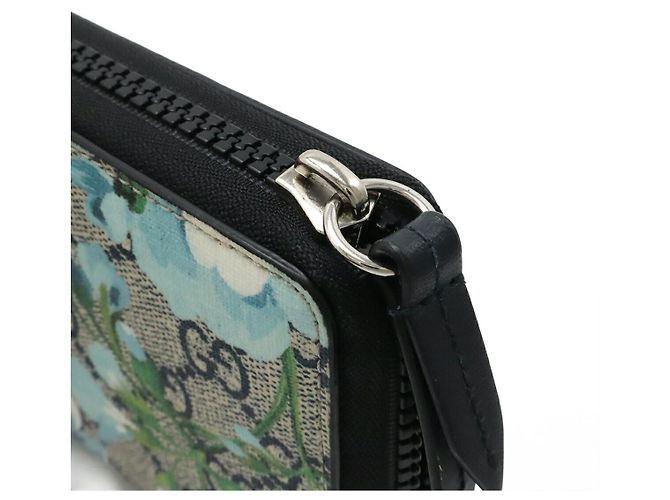Portafoglio lungo Gucci GG Blooms GG Supreme Marrone Beige - vista 4