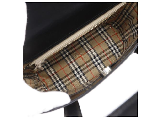 Borsa in pelle Burberry Nero - vista 6