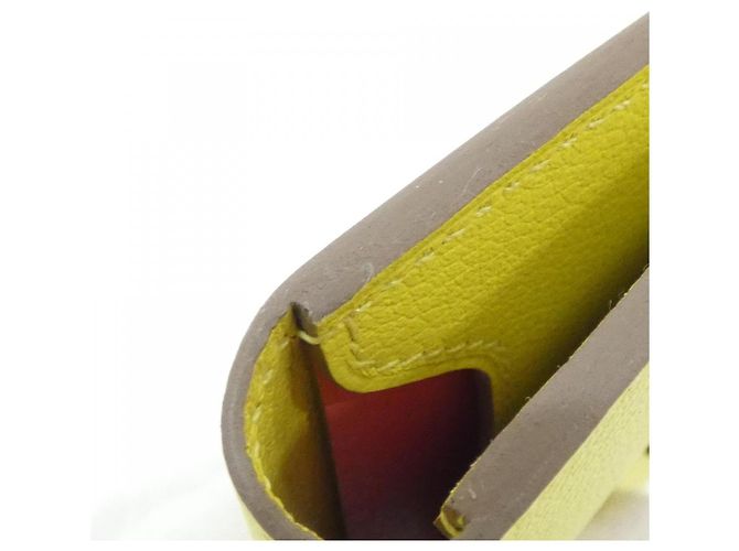 Hermès Portacarte Epsom RMS By Color Hermes Giallo - vista 3