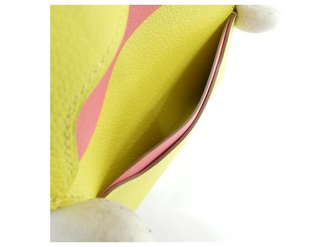 Hermès Portacarte Epsom RMS By Color Hermes Giallo - vista 6