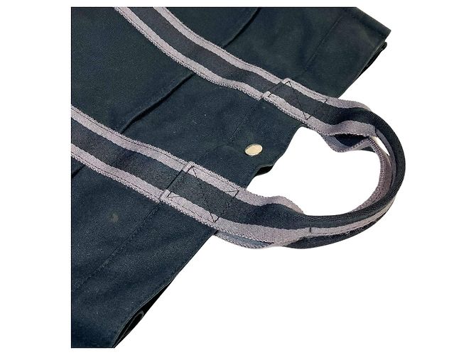 Hermès Bolsa Tote Hermes Fourre Tout MM em lona Preto - vista 7