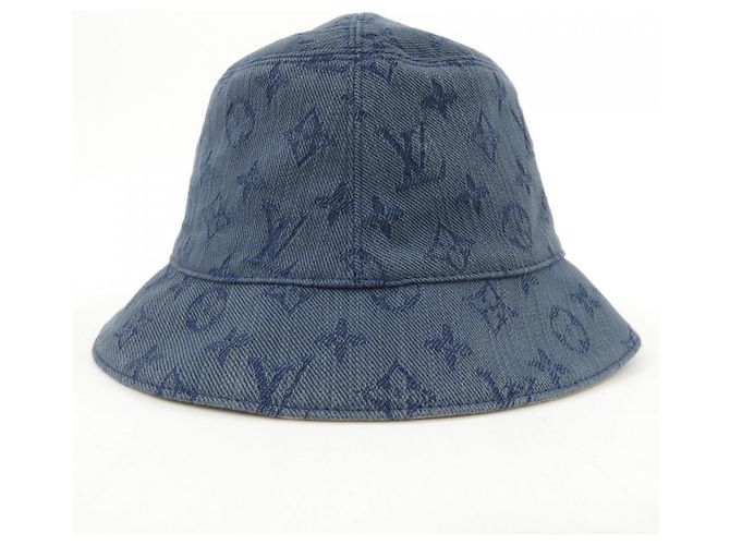 Gorra Bucket Louis Vuitton Monogram Denim Azul - vista 4