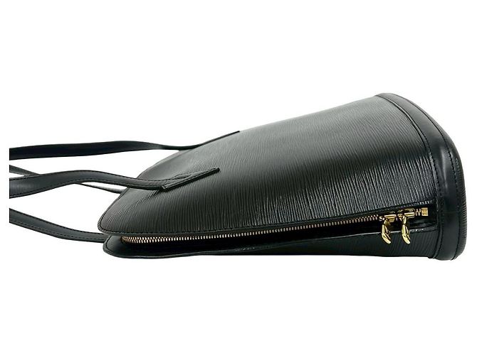 Bolso Tote de Cuero Epi Louis Vuitton Negro - vista 6