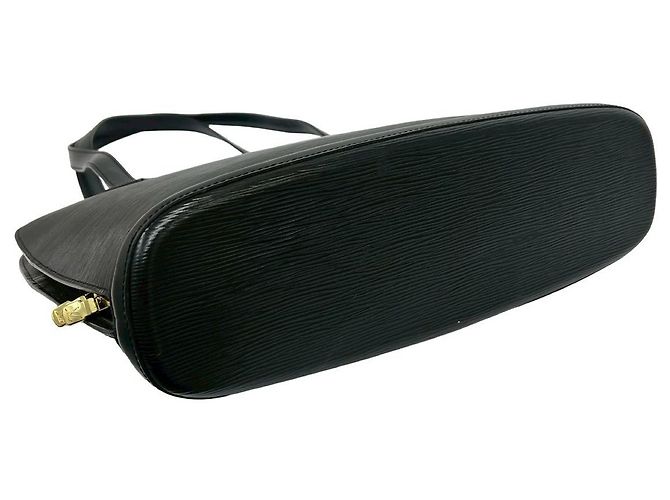 Bolso Tote de Cuero Epi Louis Vuitton Negro - vista 8