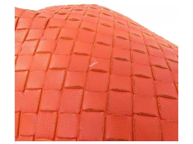 Borsa in agnello Bottega Veneta Rosso - vista 3