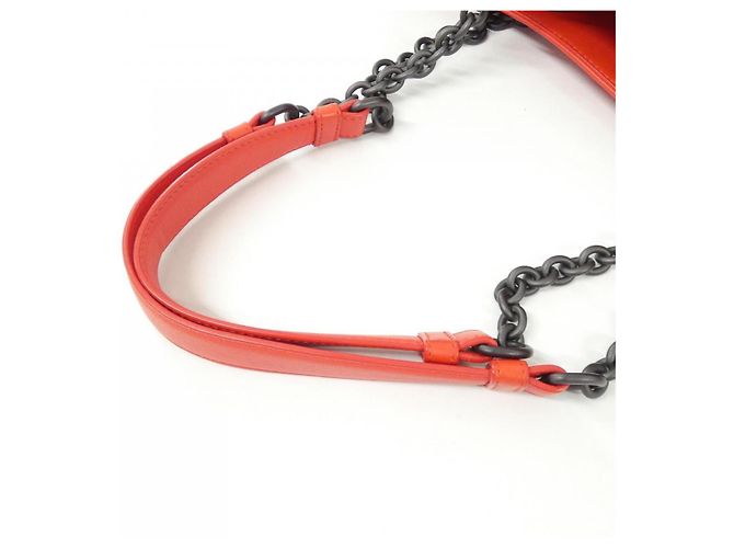 Borsa in agnello Bottega Veneta Rosso - vista 5
