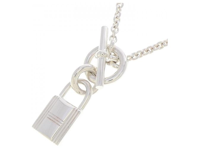 Hermès Collana Hermes Amulette Cadena 925 Silver Argento Metallico - vista 3