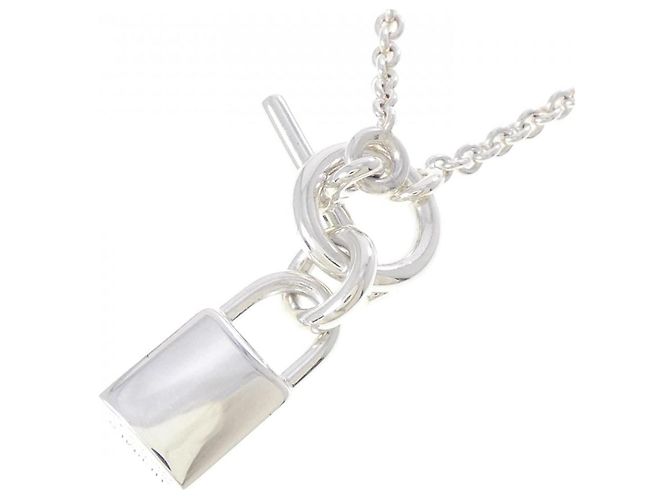 Hermès Collana Hermes Amulette Cadena 925 Silver Argento Metallico - vista 4